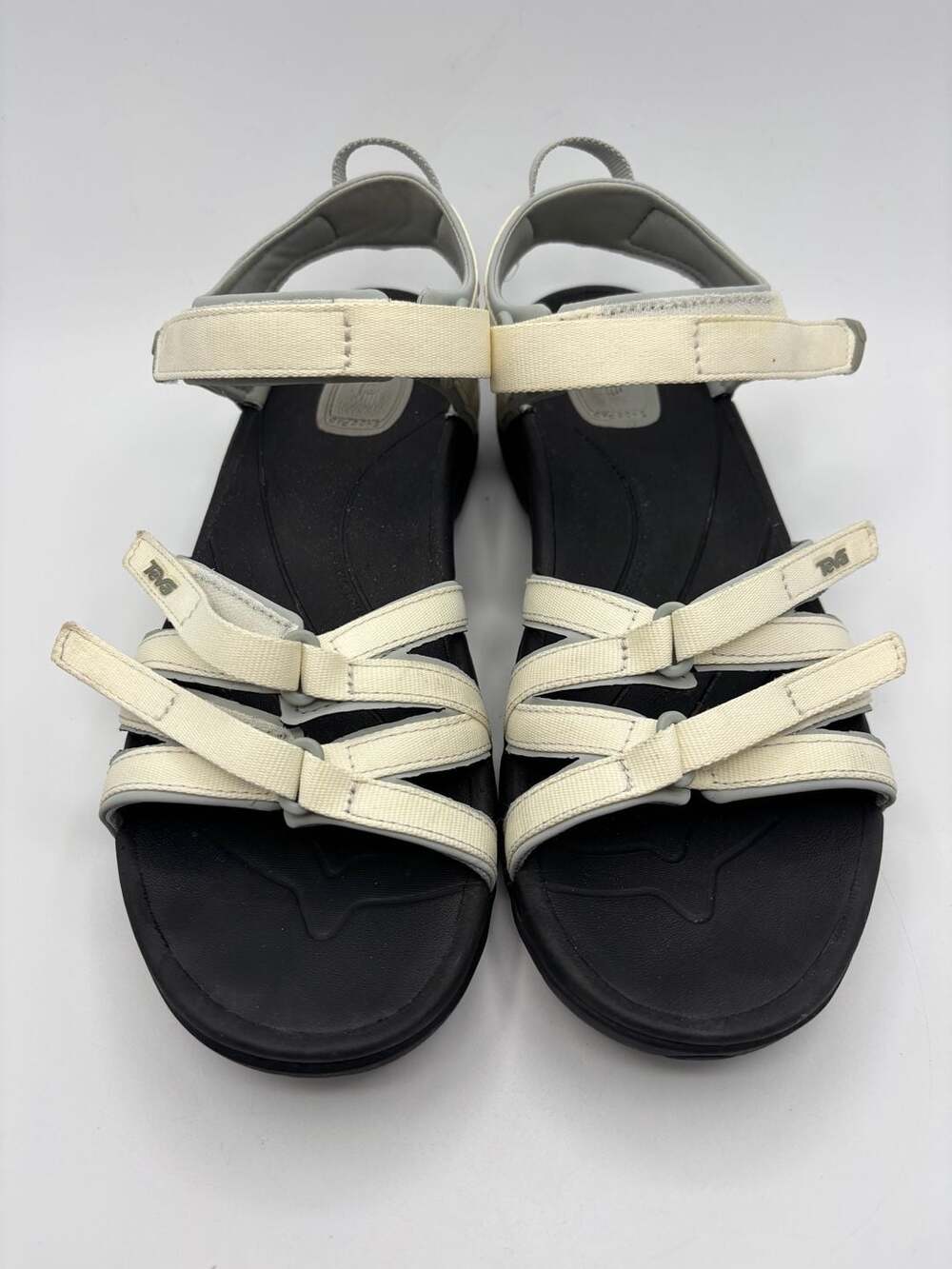 Teva Tirra Women's Sport Sandals, White/Black size 11